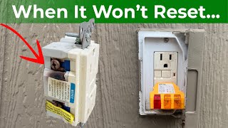 how to replace an outdoor gfci electrical outlet that won't reset