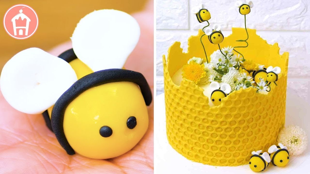 Decoración de Pasteles 🐝🍯 Pastel de abeja con envoltura de burbujas ...
