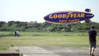 goodyear blimp spirit of safety I landing at Damyns Hall aeradrome