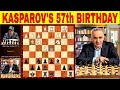 HAPPY 57TH BIRTHDAY KAY GM GARRY KASPAROV || APRIL 13, 2020 || GAME ANALYSIS + NEW PUZZLE  #211
