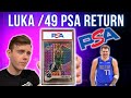 Luka Doncic Express PSA Return Reveal - 2020 Panini Purple Mosaic /49