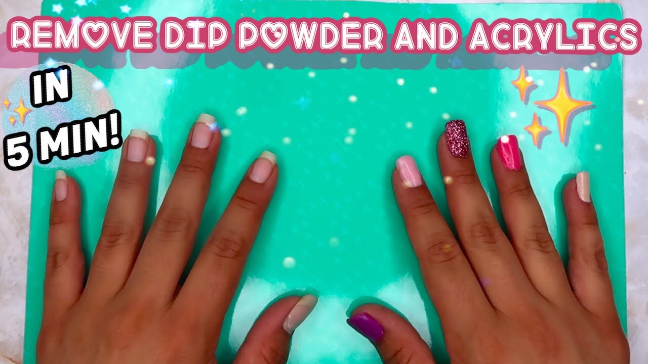 how i remove Dip Powder FAST, EASY NAILHACK YouTube