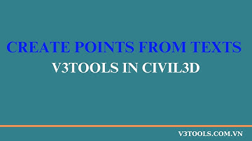 Create Points From Texts in Civil3D