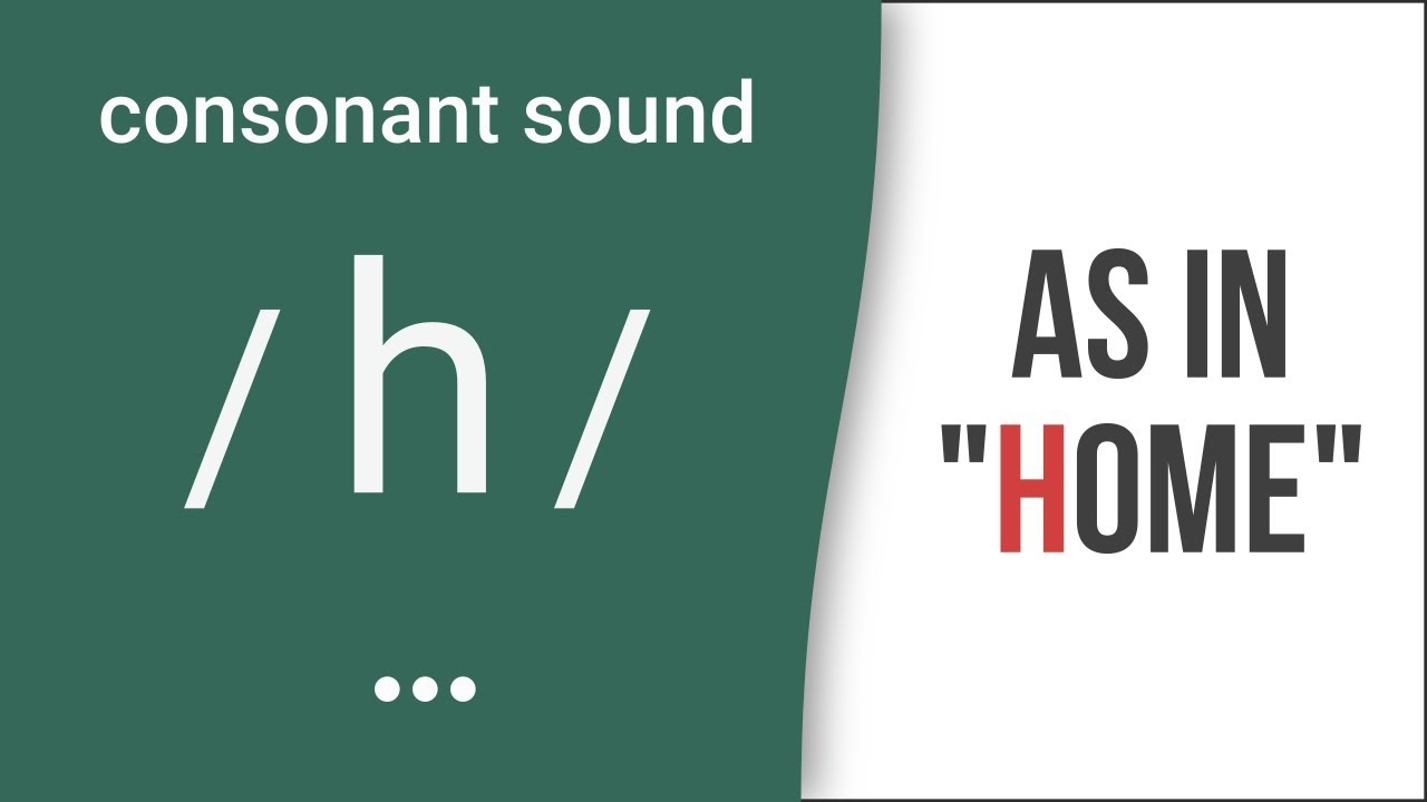 Consonant Sound / h / as in 
