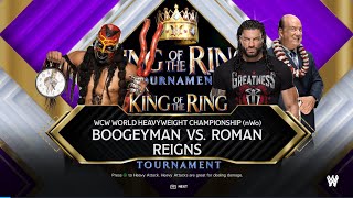 WWE 2K24 WCw WORLD HEAVYWEGHT CHAMPIONSHIP (nWo)BOOGEYMAN VS. ROMANREIGNS