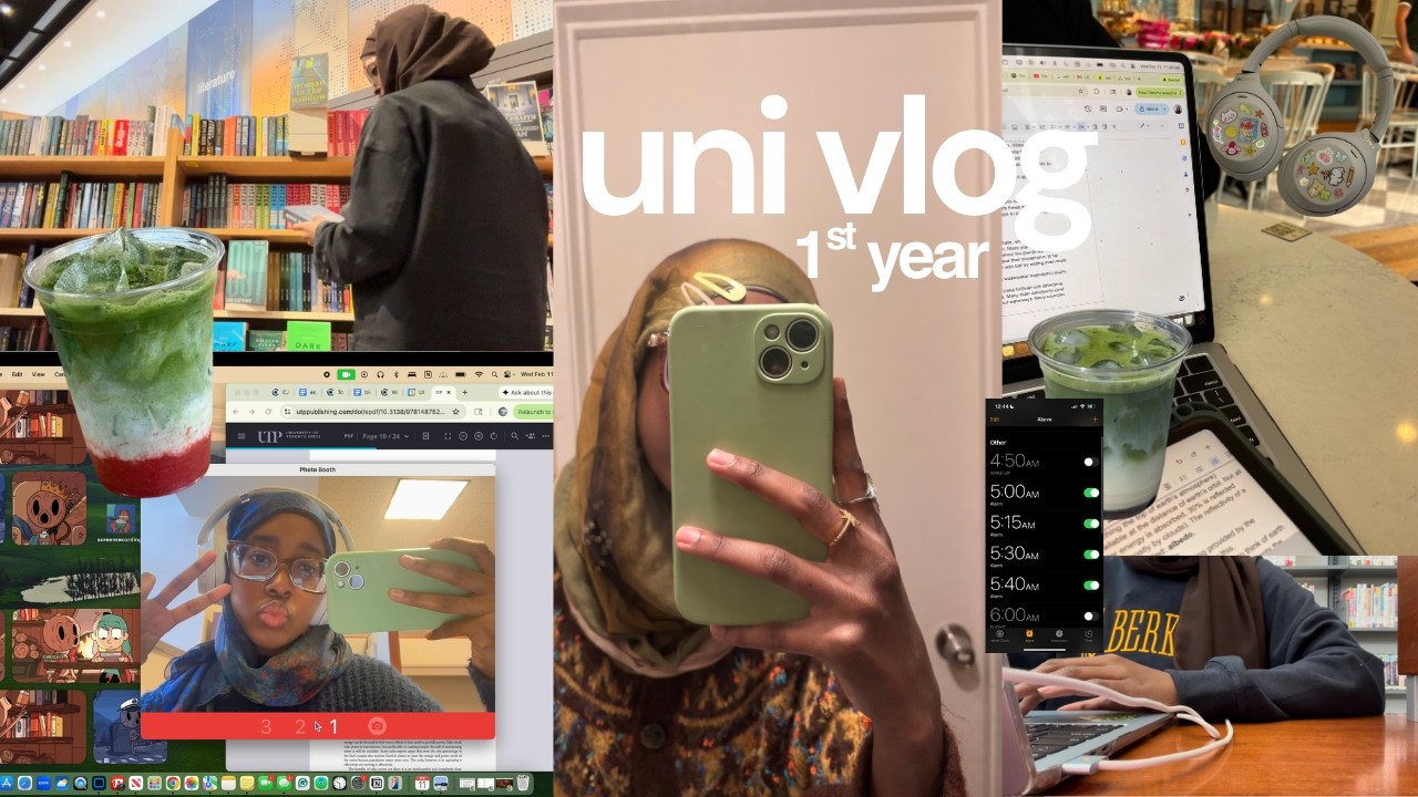 INTENSE muslimah uni study vlog 🎧🍵