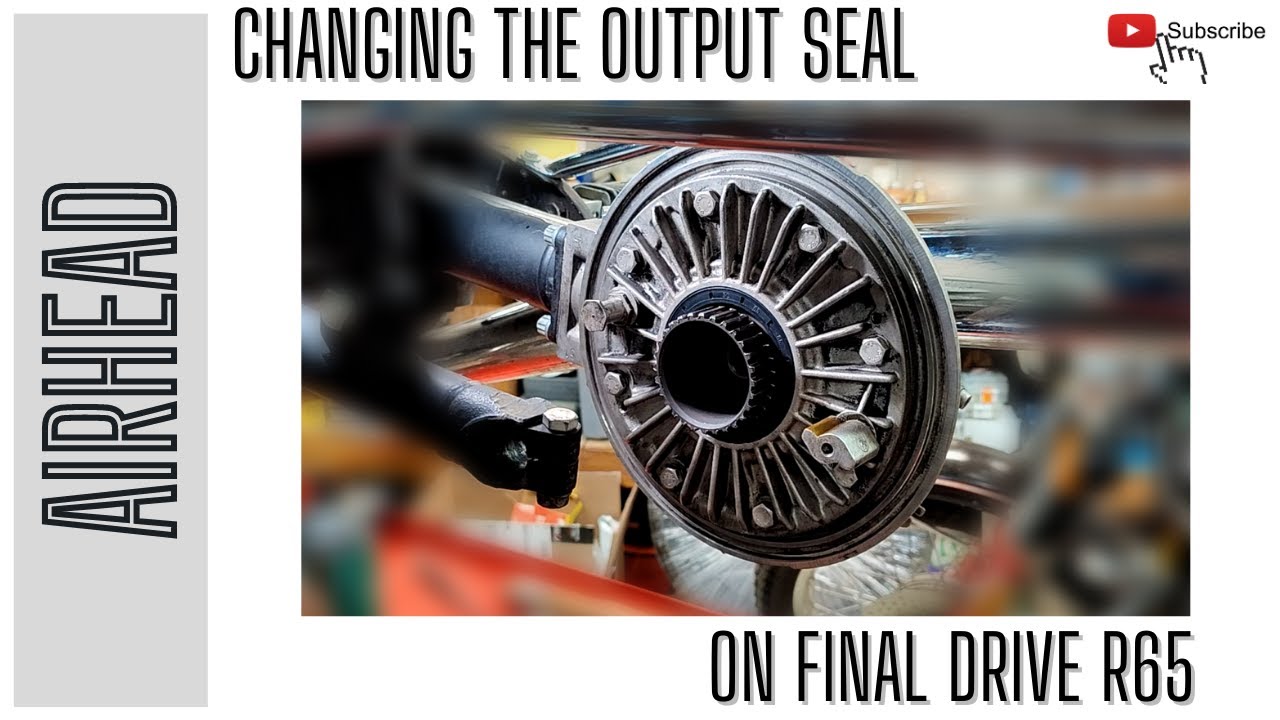 R65 final drive seal replacement YouTube