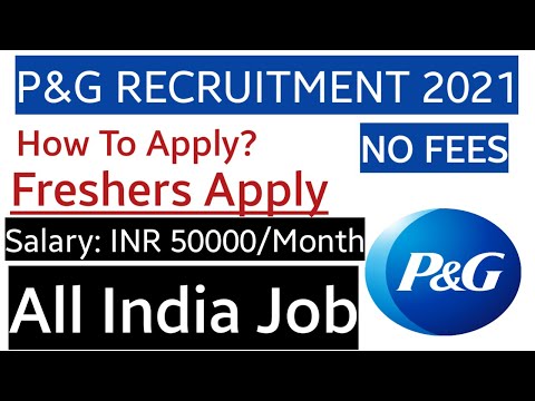 P&G Recruitment 2021 | Finance Manager Job | Private Company Jobs | Salary: 50000/Month | No fees |