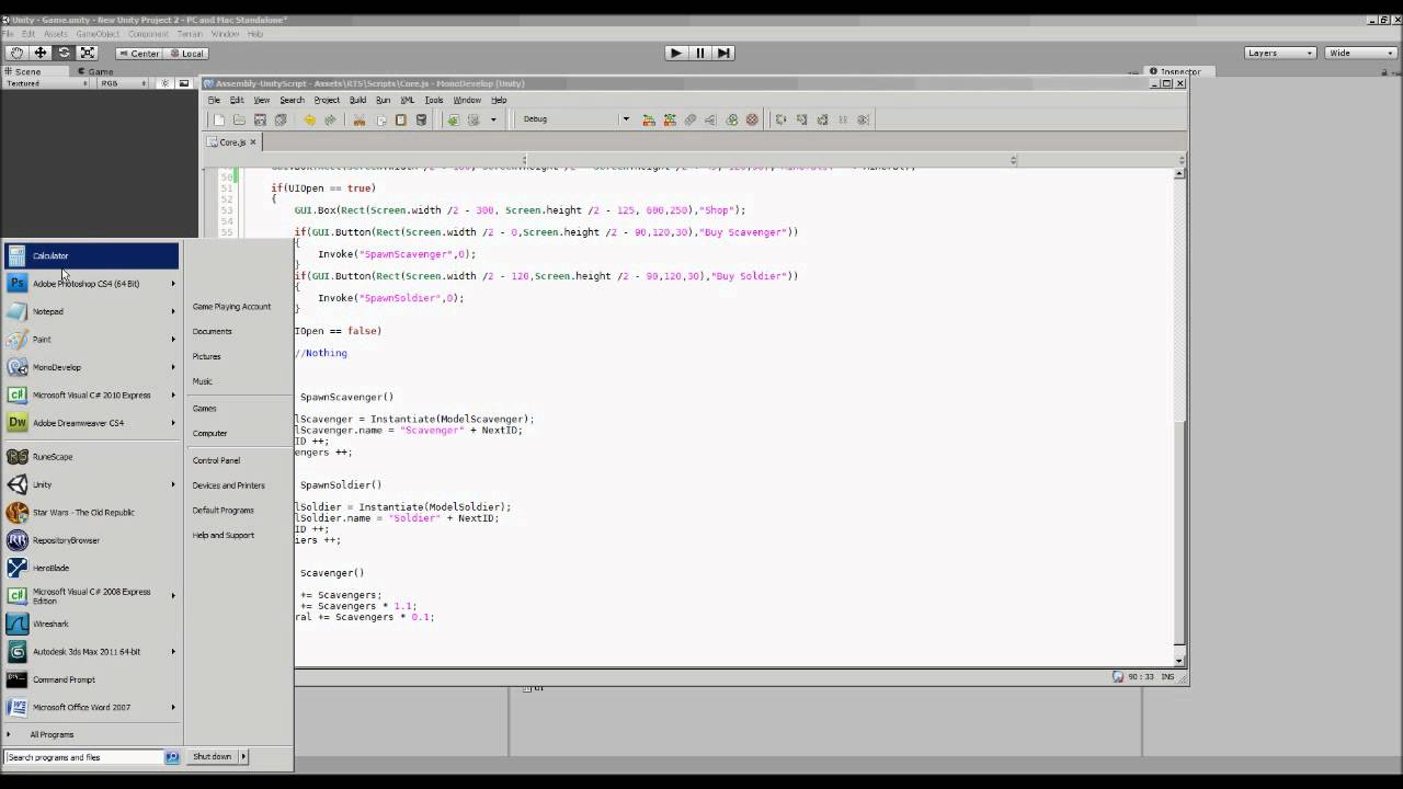 Unity3d Tutorial - InGame Menu part 6