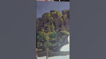 Painting Desert Rocks #wip #art #arttutorial #brushwork #wipartwork #painting #beginnerarttips