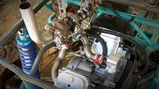 TURBO'd 670cc Offroad Buggy makes Boost! Part 2