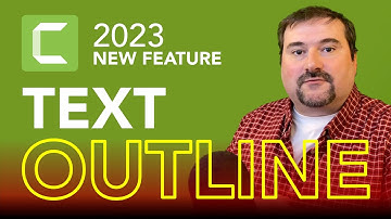 Text OUTLINE in Camtasia 2023+ | New Feature