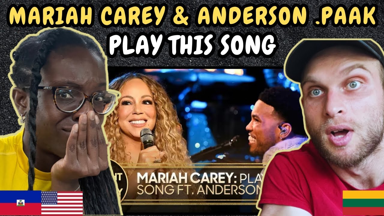 РЕАКЦИЯ НА Мэрайю Кэри и Андерсона .Paak — Сыграйте эту песню (вживую на The Tonight Show)