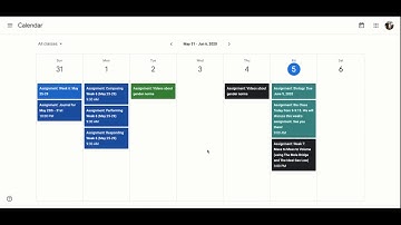 Google Classroom Calendar Views for Assignments
