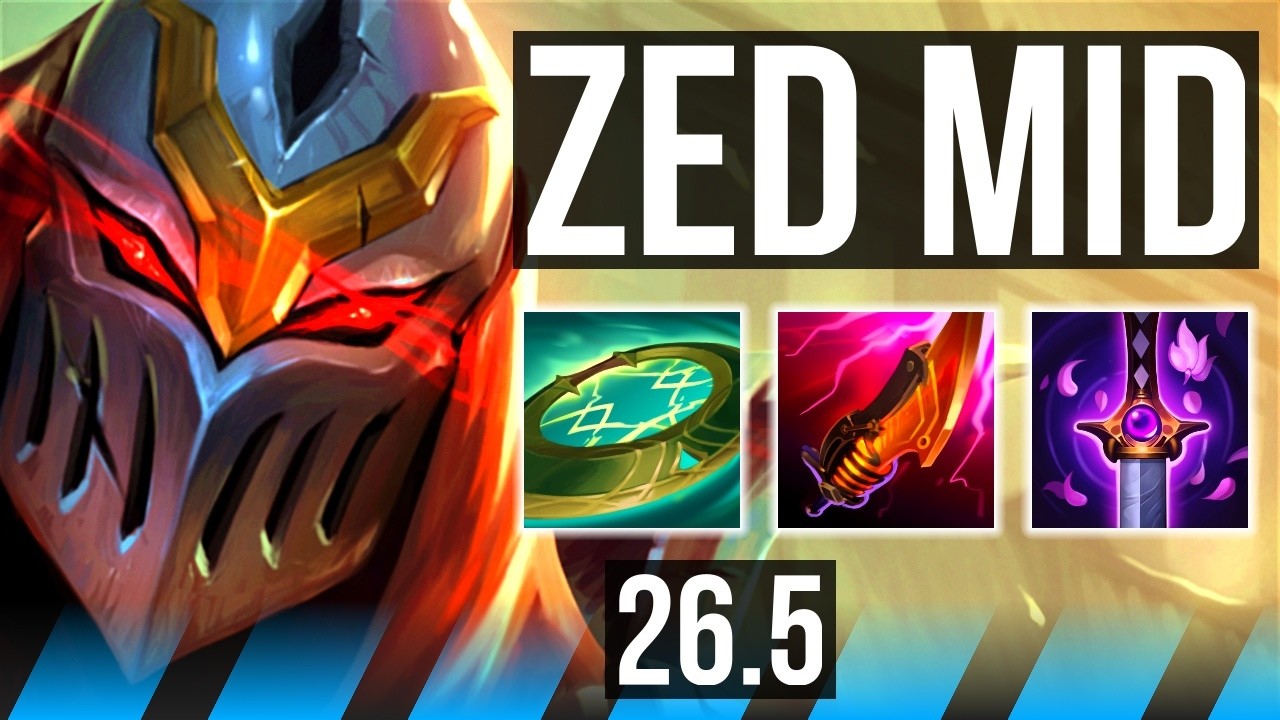 ZED vs LEBLANC (MID) | Good KDA: 22/2/5, 49K damage | KR Master