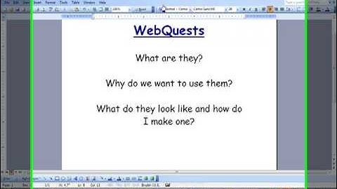 What is a WebQuest