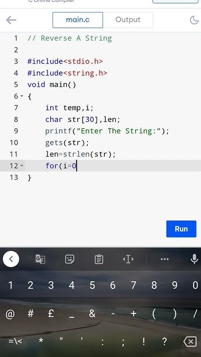 C Program to Reverse a string | Reverse a string |c Programming ...