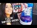 How To: Color Changing Shoes With Water Heat Solar & Blacklight Exsposure | Full Custom Tutorial