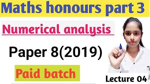 Maths honours part 3||Paid batch||Question bank solution||Paper 8||2019||Lecture 04||Brabu part 3