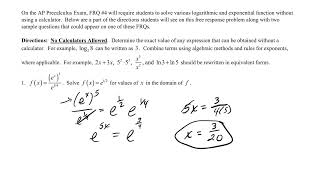 2.13 Exponential and Logarithmic Equations part 3