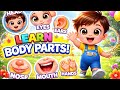 👉Hey kids! 👋 Let’s learn body parts with TuTu! 👶Touch your nose 👃, clap your hands 👏 and sing along 