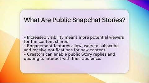 What Are Public Snapchat Stories? - Everyday-Networking