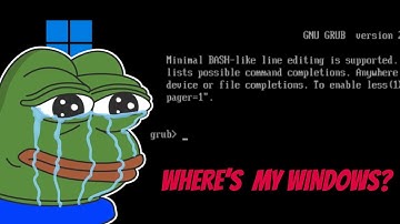 Stuck on GNU Grub Black Screen? Try this!