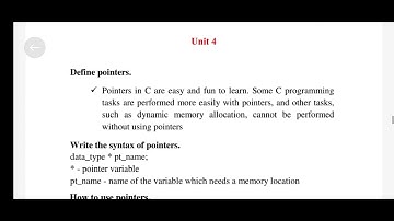 jntuk r23 unit wise 2 marks questions and answers - introduction to programming ( c - program)