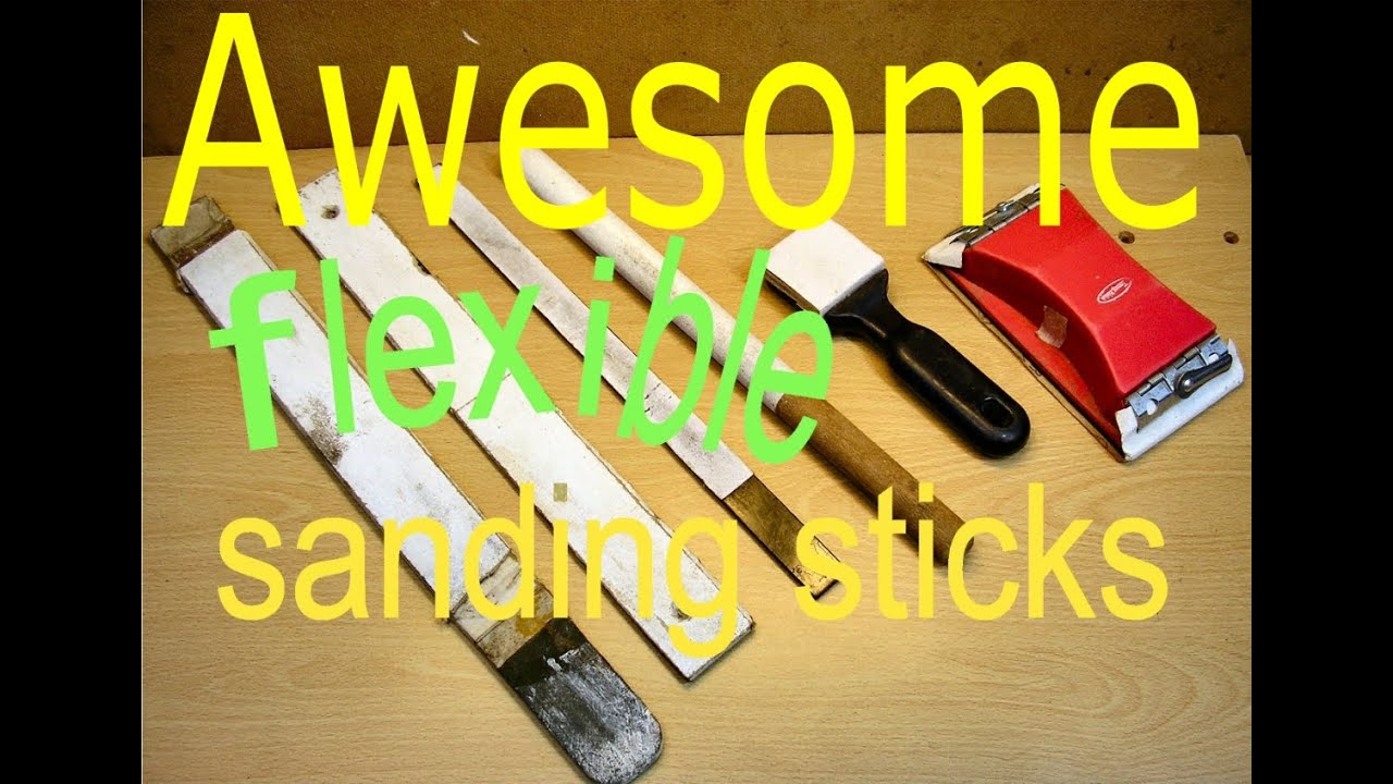 How to make flexible sanding sticks from scrap wood and ABS plastic