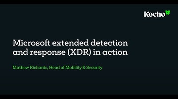 Microsoft extended detection and response (XDR) demo