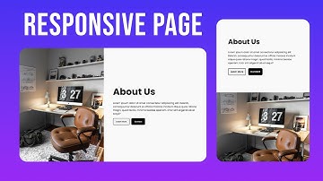 Responsive About Us Page Using HTML & CSS | Step by Step Tutorial