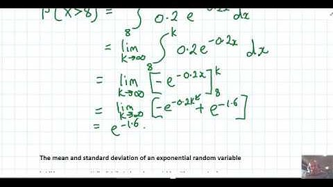 Exponential Probability Distribution with Integration 1