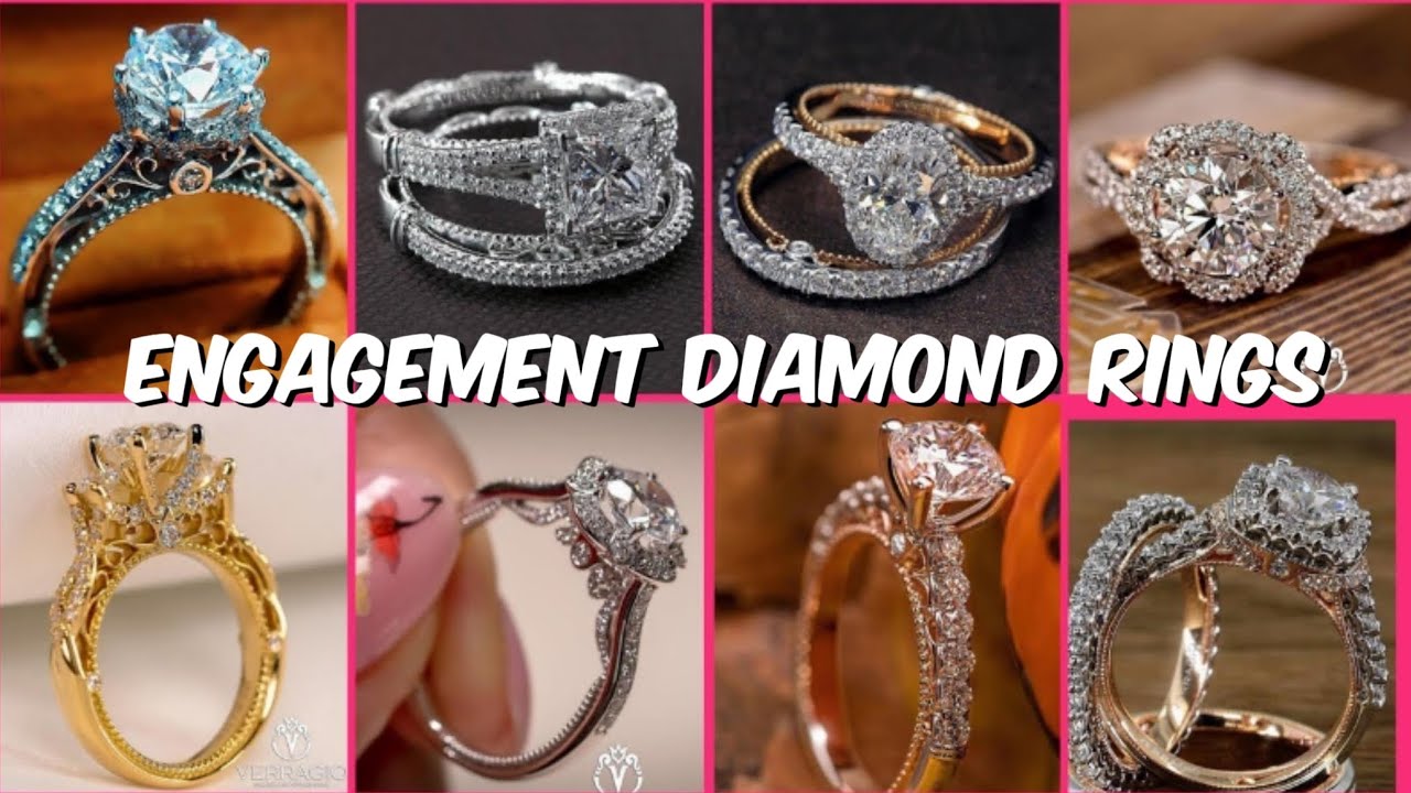 Viral Rings New latest elegant engagement diamond rings || Luxury Diamond Rings ...