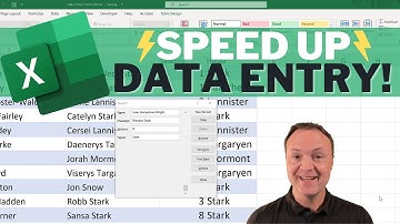 Quickly Create an Excel Data Entry Form Without VBA