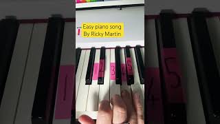 Easy piano song by Ricky Martin