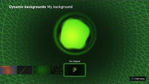 Original Xbox dashboard background on Xbox Series X