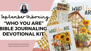 “Who You Are” Bible Journaling Kit Unboxing | ByTheWell4God Devotional Study #biblejournaling
