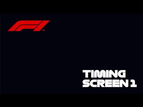 Pre-Season Test Timing Screen