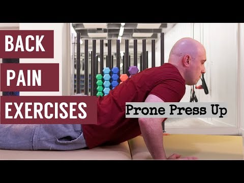 Back Pain Exercises - Prone Press Up