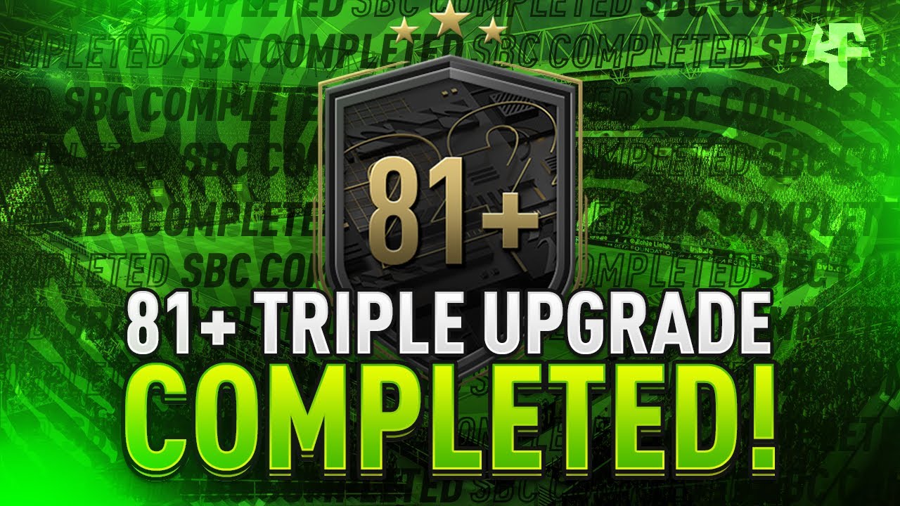 81+ Triple Upgrade SBC Completed - Help & Cheap Method - Fifa 22