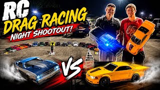 Friday Night RC Drag Racing Under the Lights