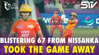 🔥 Blistering 67 from Nissanka! Took the game away! || DC vs GG | Match 05 | DP World ILT20 M3Y1J