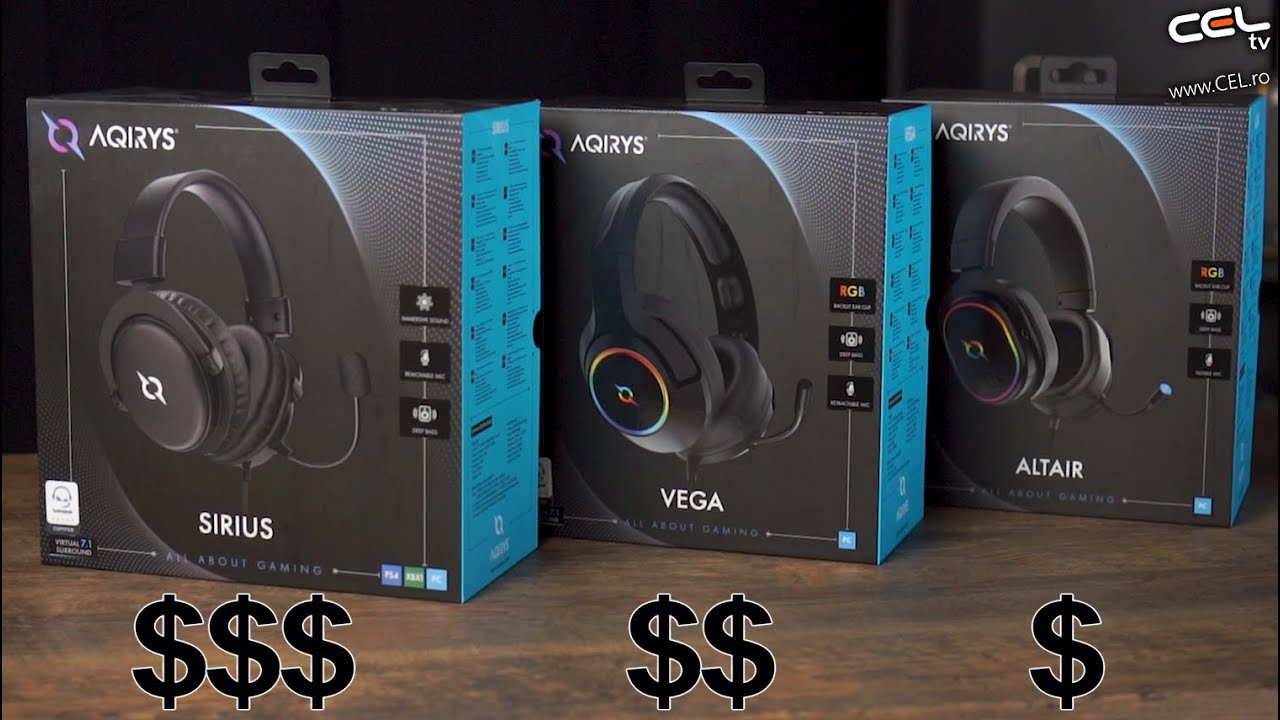 Caști de gaming ieftine? AQIRYS vine în ajutor Unboxing + Teste
