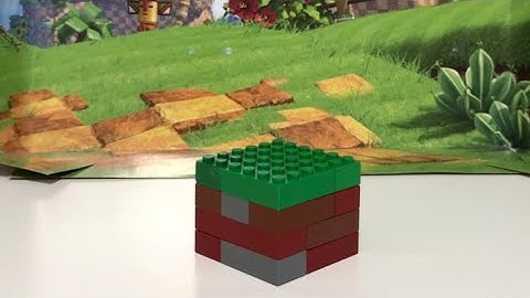 How to make a Lego Minecraft Grass Block