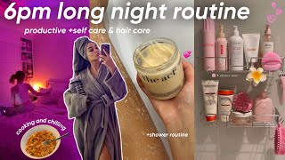 6pm self care night routine🌙🧴🧁|روتيني الليلي فاش كنبغي نتهلا فراسي🌟💅🏻(+ shower routine🧖🏻‍♀️)