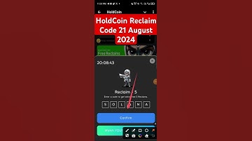 HoldCoin Diamond Reclaim l 21 August 2024 I Enter CODE to Get Free Reclaims I HoldCoin Heist Code