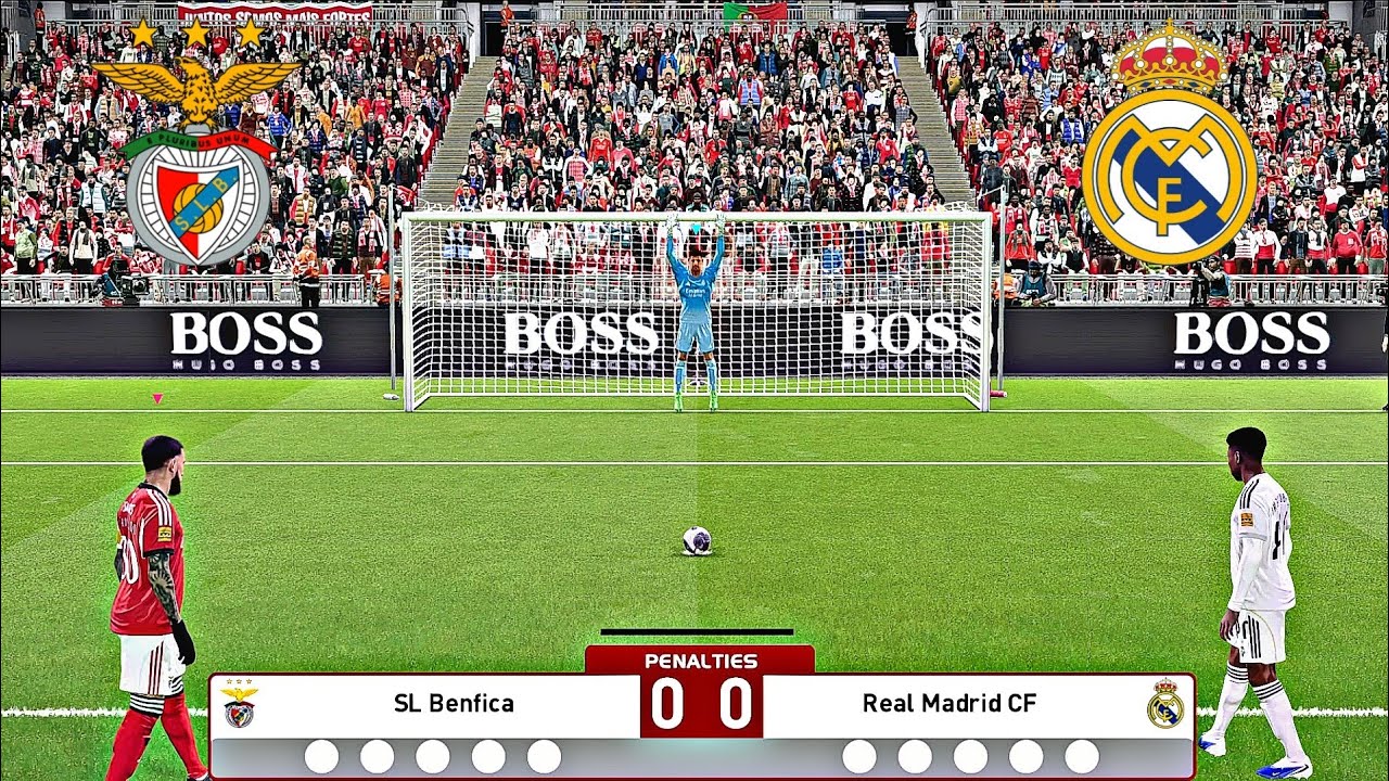 BENFICA VS REAL MADRID FULL PENALTY SHOOTOUT | BEN VS RMA HIGHLIGHTS ...