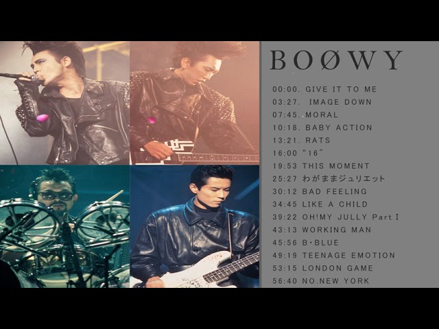 ミュージック BOOWY BOOWY / GIVE IT TO ME（1984） - YouTube