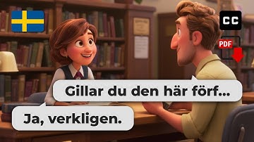 Easy Swedish Conversation – 📚 Chatting About Books in the Library (A2–B1)