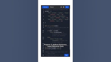 ALGORITMA PEMOGRAMAN PYTHON: STRUKTUR DATA: Dictionary dan Set